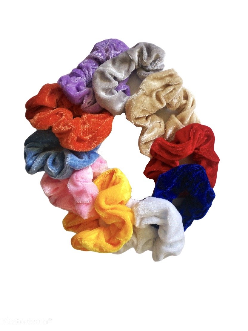 LOT DE 20 - Chouchou vintage style velours 0,30€/unité | Grossiste-pro