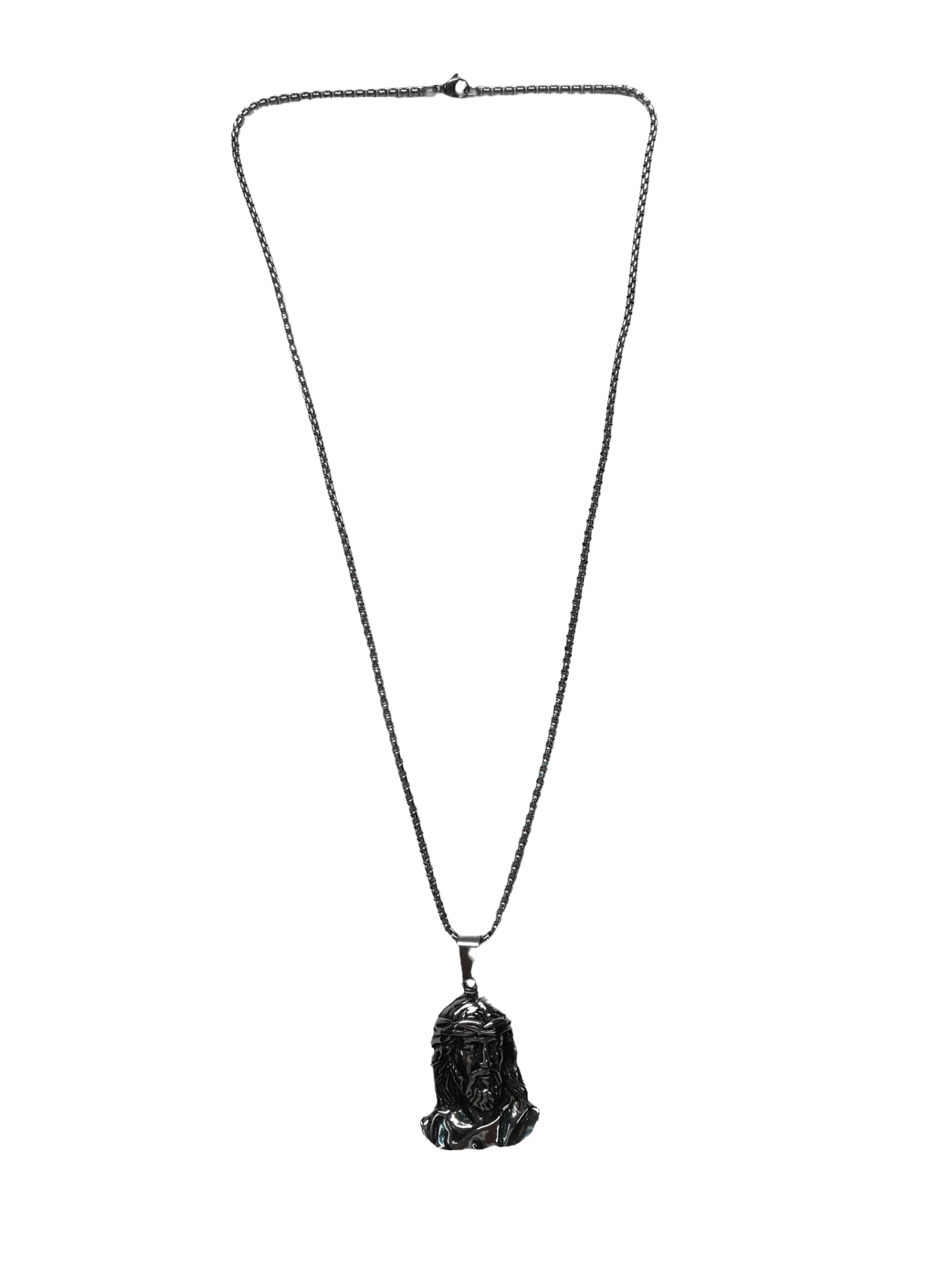 HOMME - LOT DE 2 - Collier pendentif mage acier inoxydable 5,00€/unité | Grossiste-pro