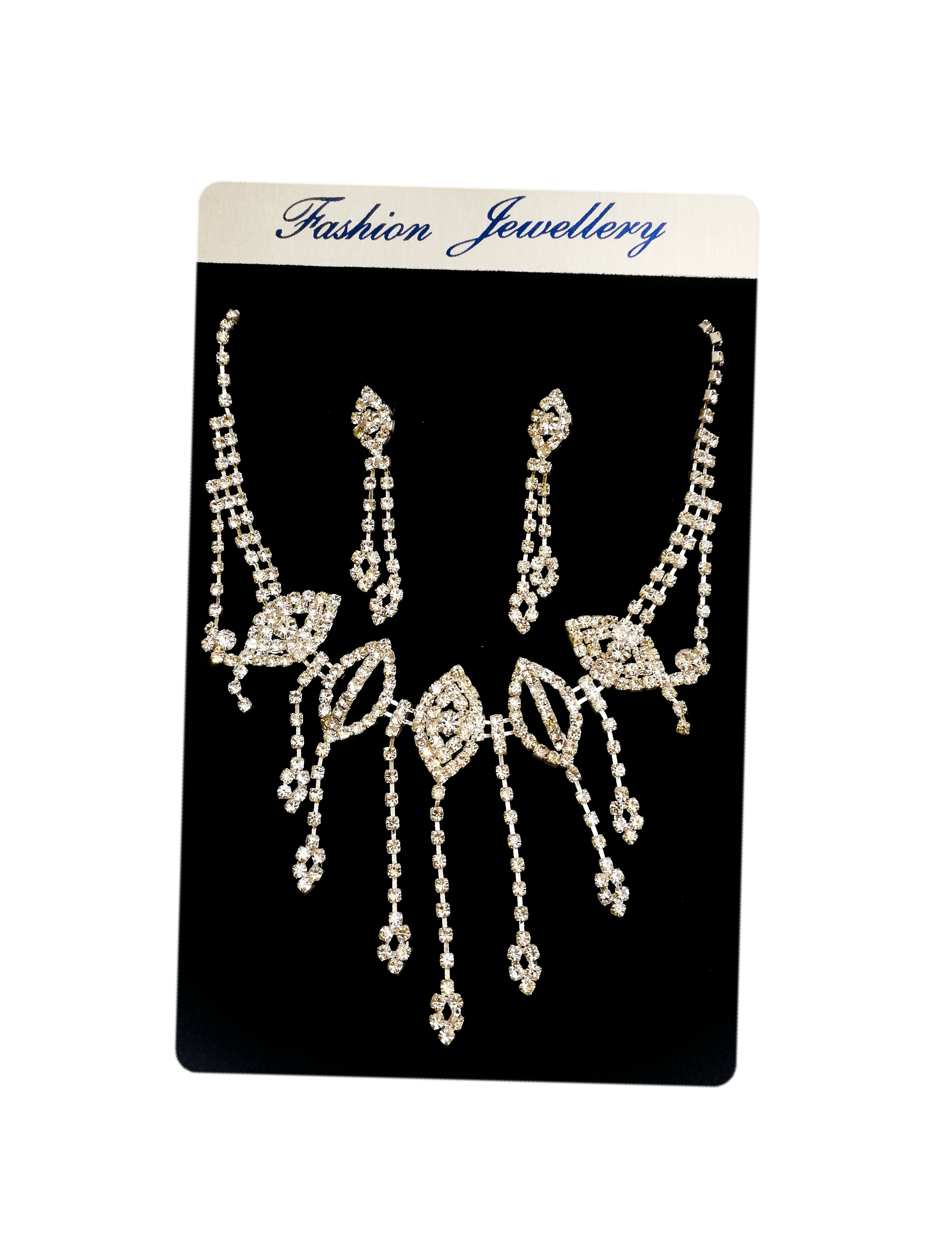 MARIAGE - Parure Angèle (Collier + Boucles d'oreilles) | Grossiste-pro