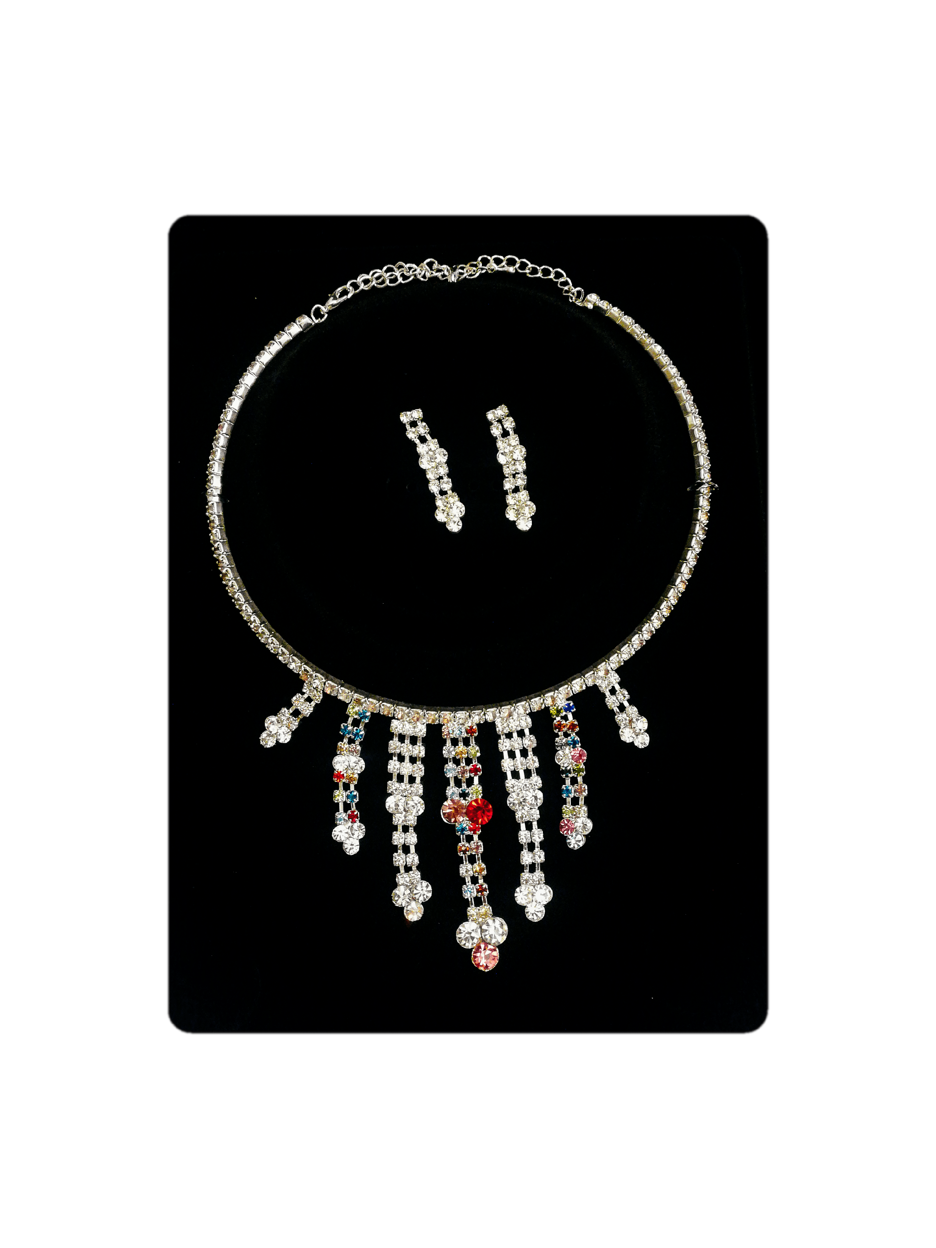 MARIAGE - Parure Aline (Collier + Boucles d'oreilles) | Grossiste-pro