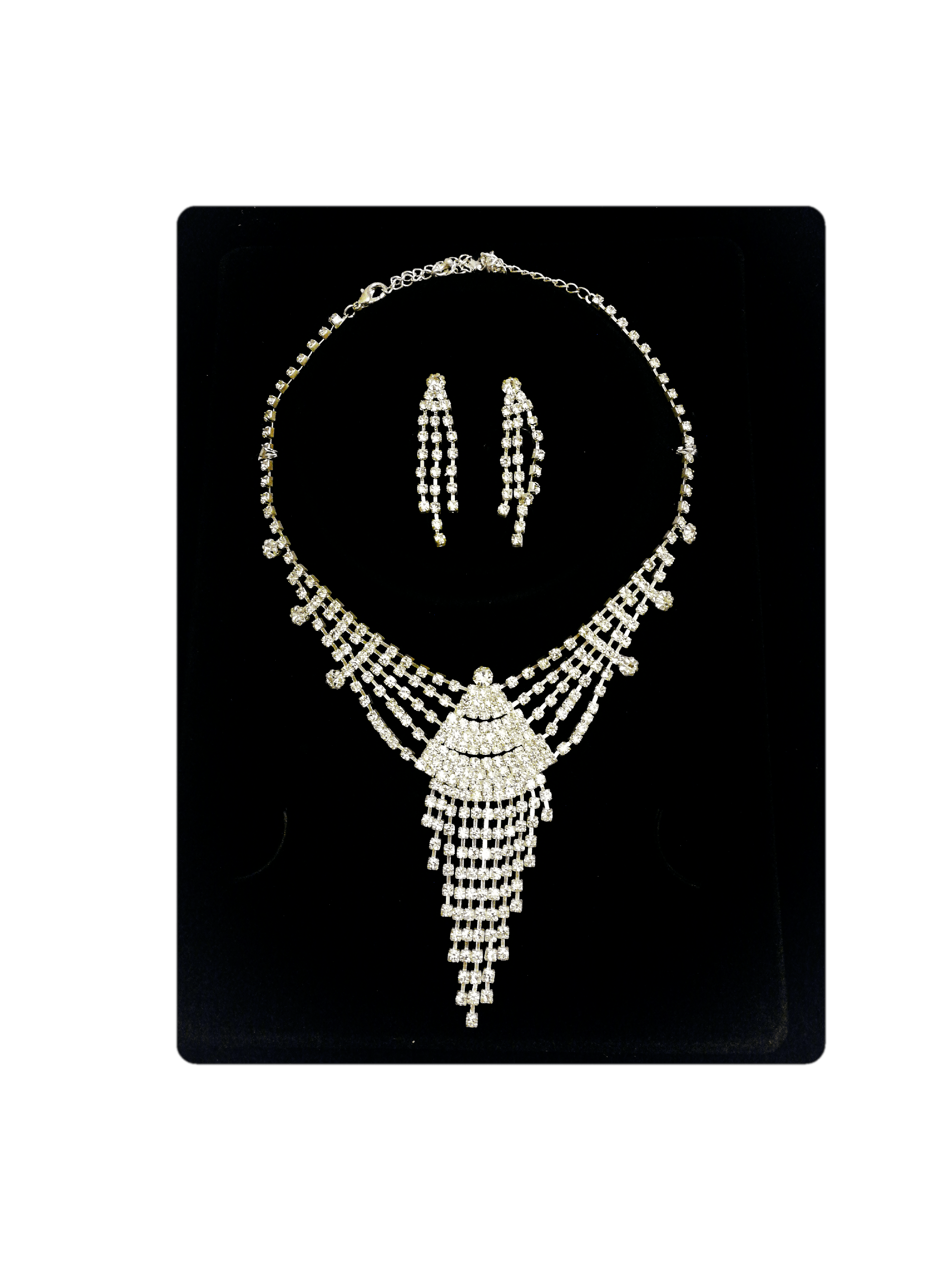 MARIAGE - Parure Clothilde (Collier + Boucles d'oreilles) | Grossiste-pro