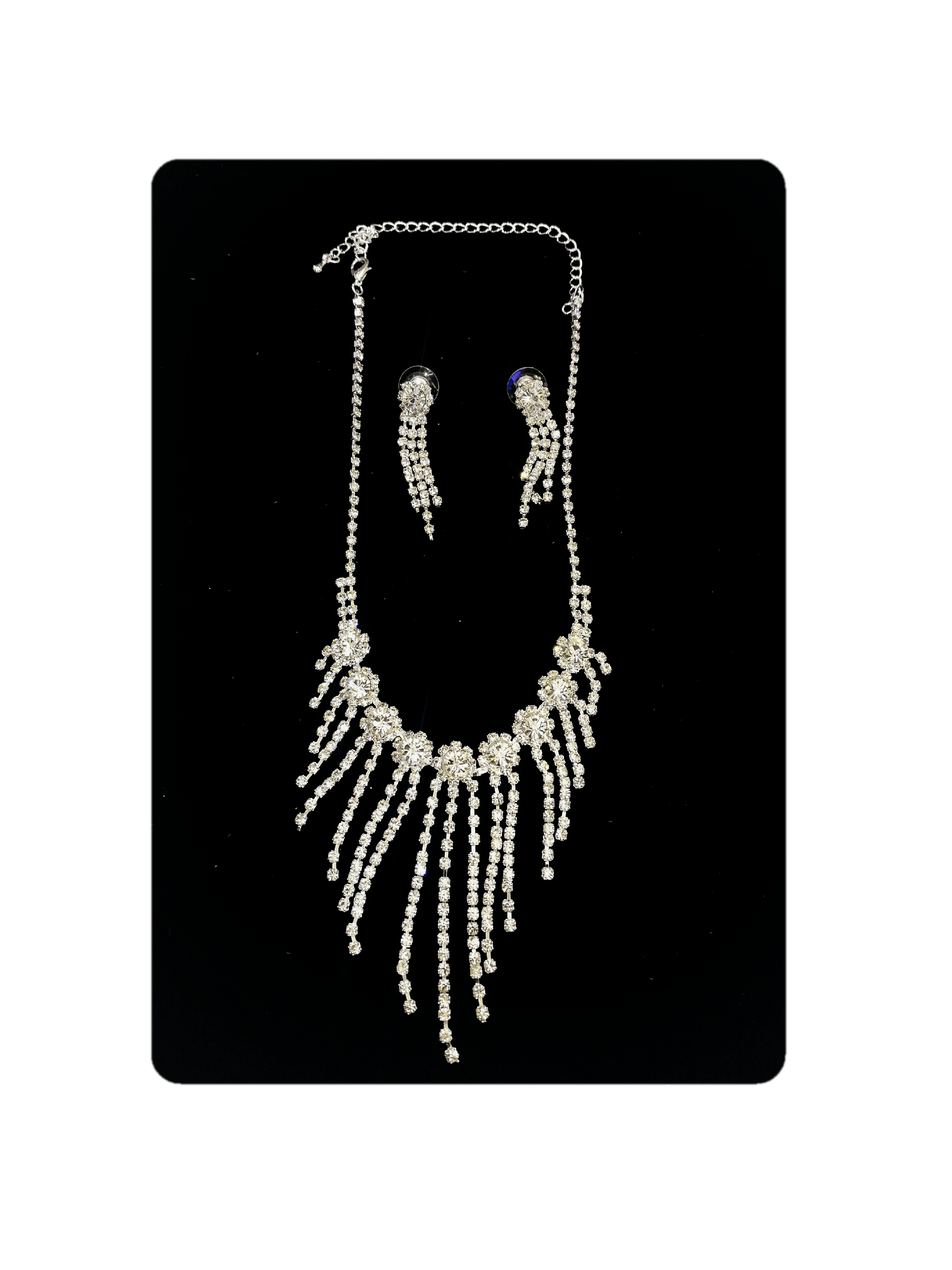 MARIAGE - Parure Colette (Collier + Boucles d'oreilles) | Grossiste-pro