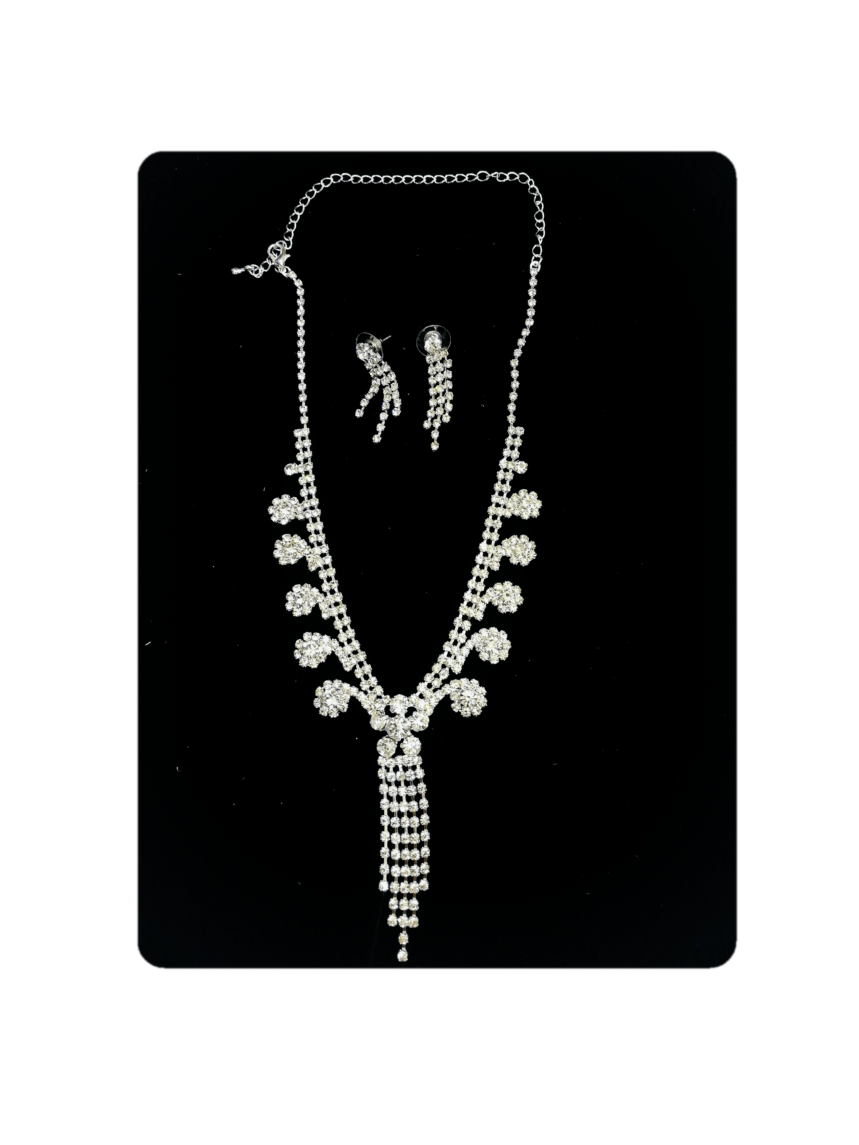 MARIAGE - Parure Ella (Collier + Boucles d'oreilles) | Grossiste-pro