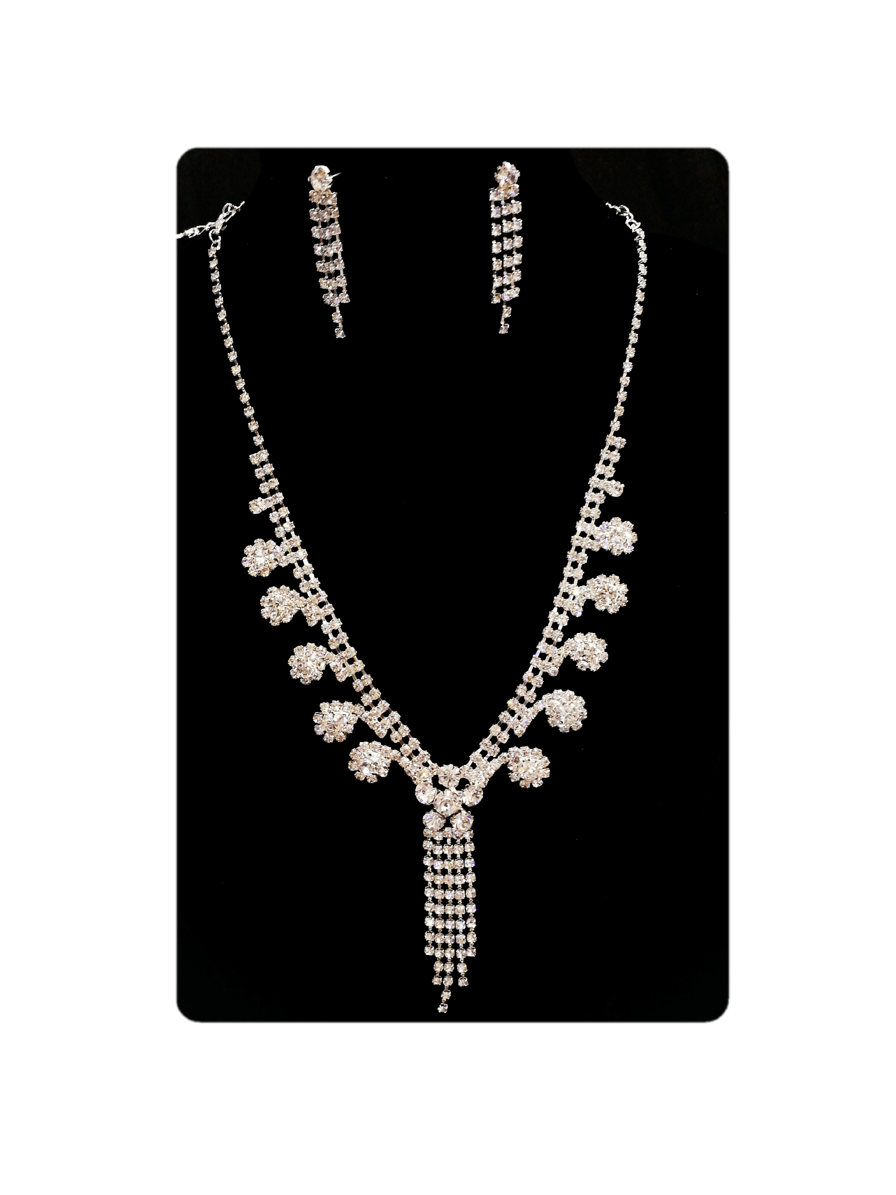 MARIAGE - Parure Ella (Collier + Boucles d'oreilles) | Grossiste-pro