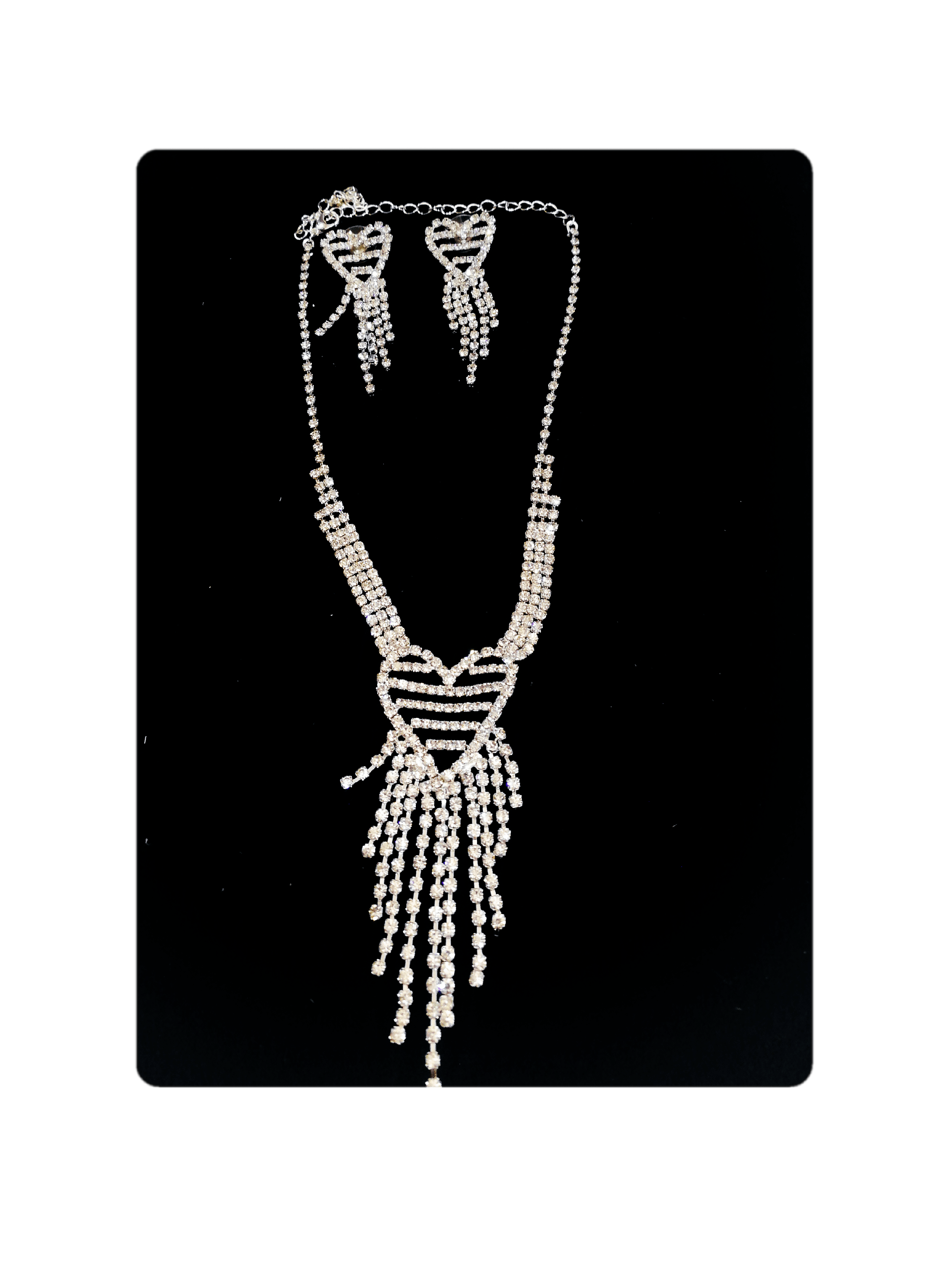 MARIAGE - Parure Sandrine (Collier + Boucles d'oreilles) | Grossiste-pro