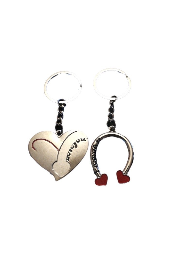 LOT DE 12 - paire Porte-clé duo à partager 1,80€/paire | Grossiste-pro