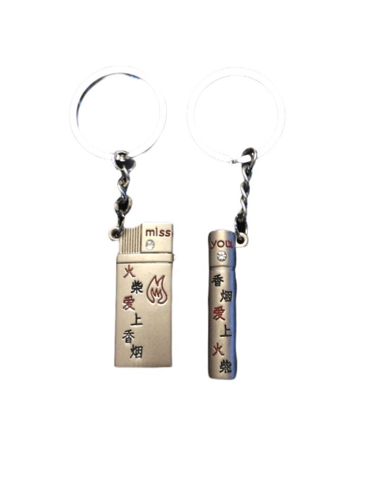 LOT DE 12 - paire Porte-clé duo à partager 1,80€/paire | Grossiste-pro