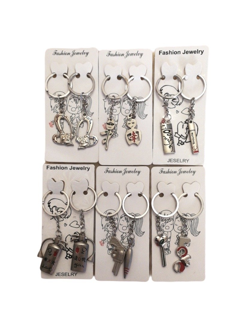 LOT DE 12 - paire Porte-clé duo à partager 1,80€/paire | Grossiste-pro