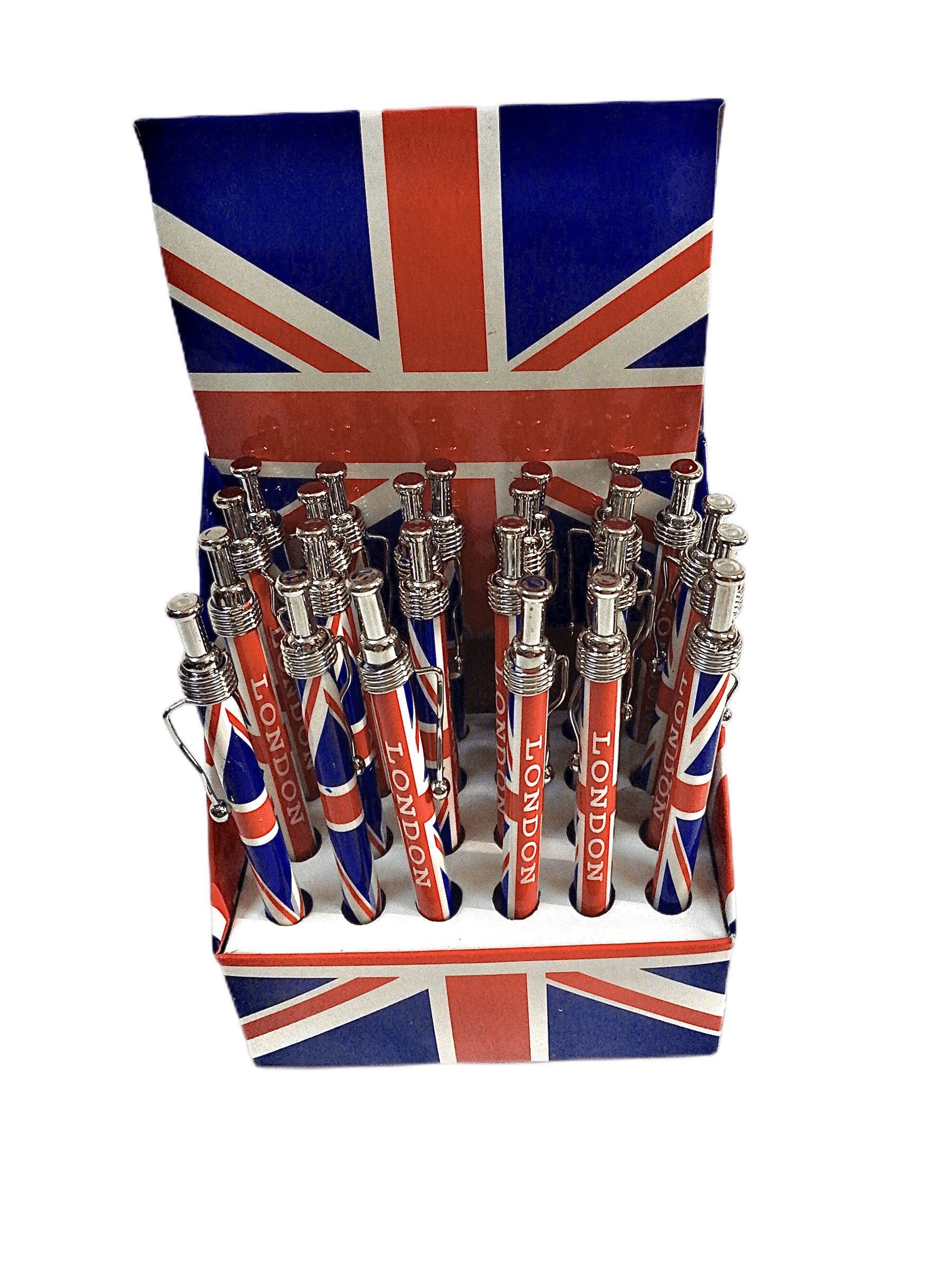 DESTOCKAGE Stylo drapeau Royaume-uni (x24) 0,50€/unité | Grossiste-pro
