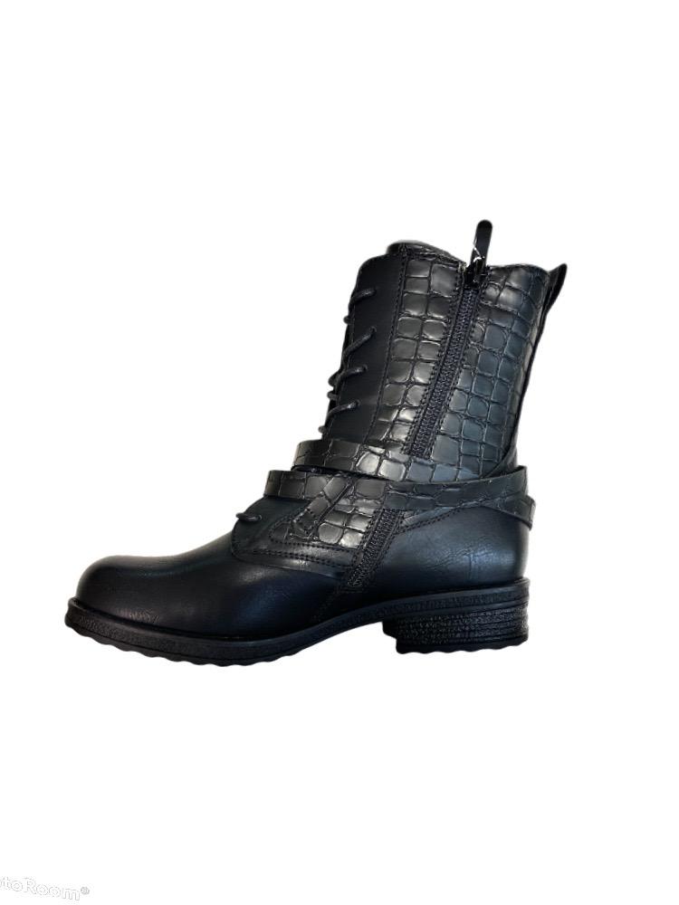 Bottines effet écailles boots CHARLOTTE (x12) 20,00€/paire | Grossiste-pro