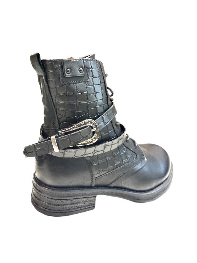 Bottines effet écailles boots CHARLOTTE (x12) 20,00€/paire | Grossiste-pro