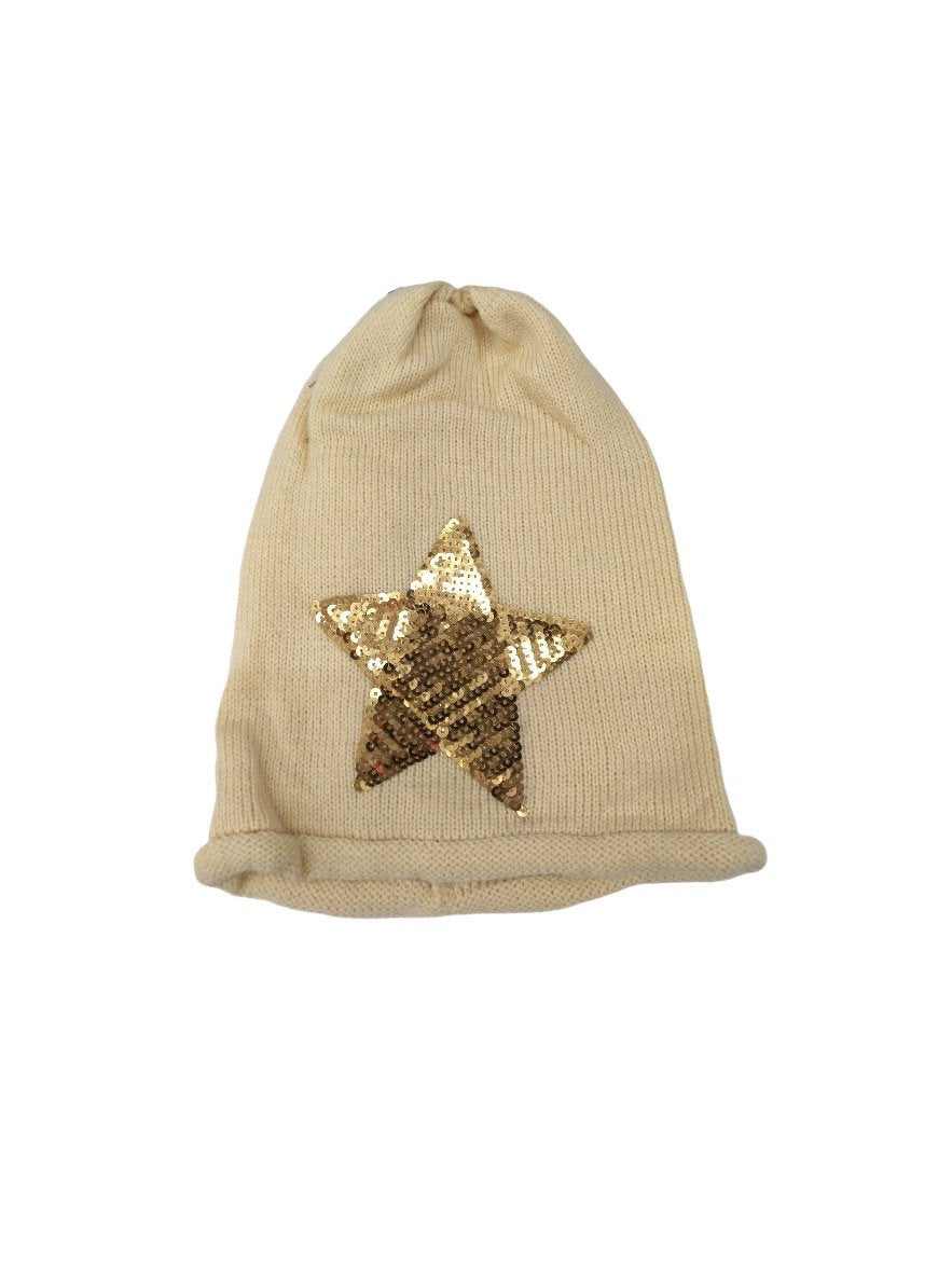 Bonnet long slouch motif étoile (x12) 2,50€/unité | Grossiste-pro