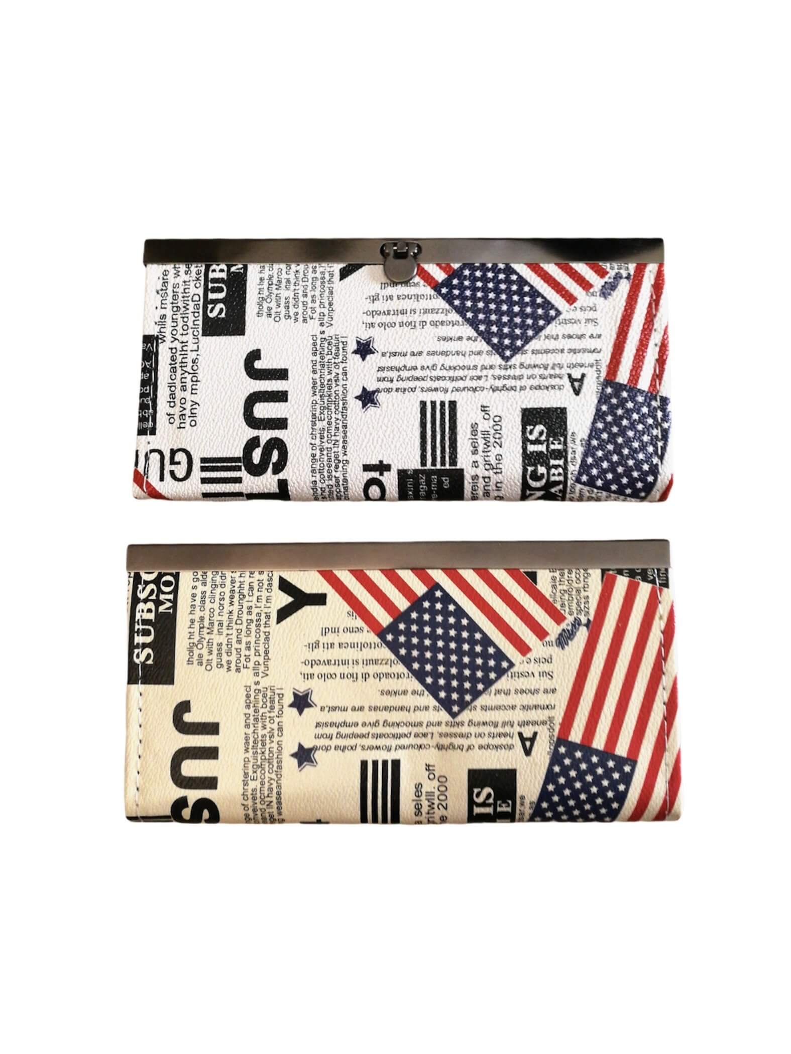 LOT DE 12 - Portefeuille compagnon imprimé USA 2,00€/unité | Grossiste-pro