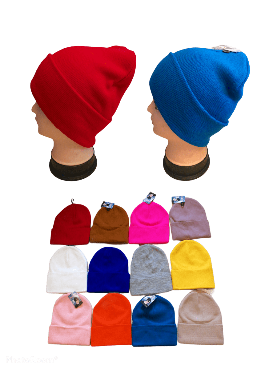 Bonnet tricot simple (x12) 1,50€/unité | Grossiste-pro