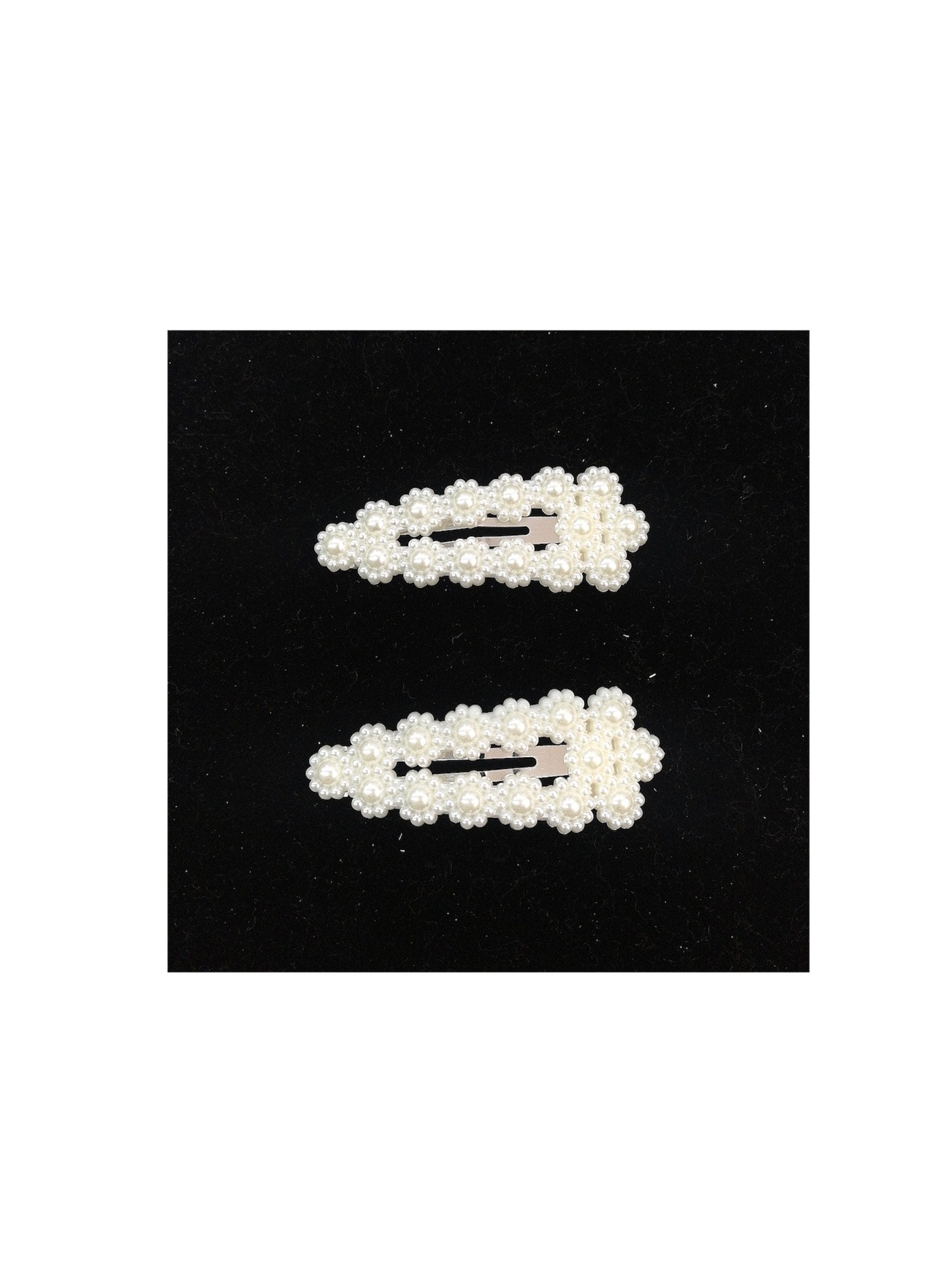 LOT DE 12 - Barrettes Pinces perles à clip triangle arrondi 0,60€/unité | Grossiste-pro