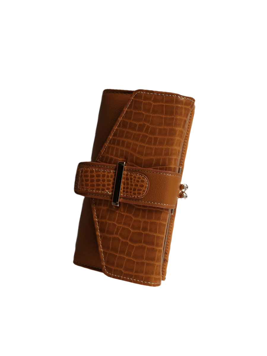 LOT DE 6 - Portefeuilles compagnon effet croco 4,90€/unité - Grossiste-pro