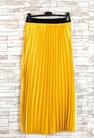 jupe plissée satinée