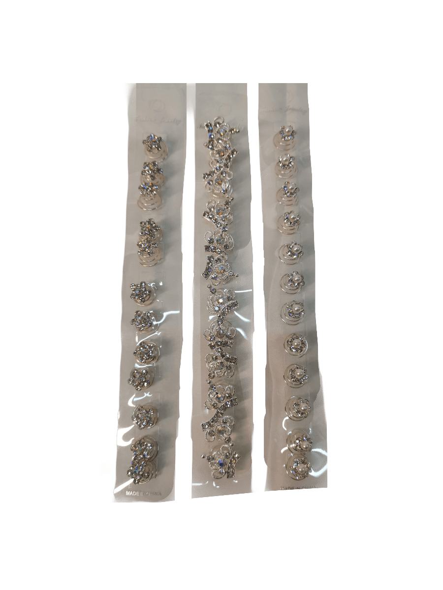 LOT DE 5 PLAQUES - Épingles Pinces mariage (x12) 3,90€/plaque | Grossiste-pro