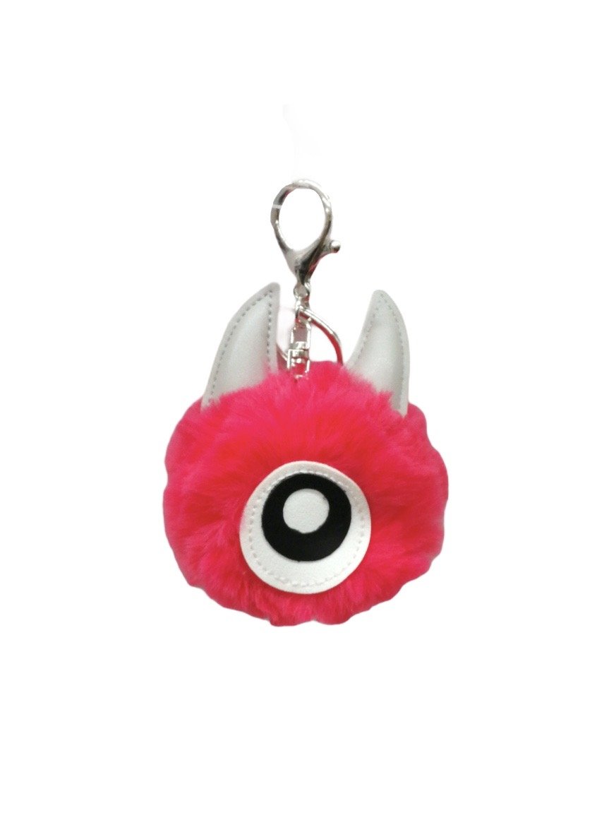 LOT DE 12 - Porte-clé petit monstre pompon 1,50€/unité | Grossiste-pro