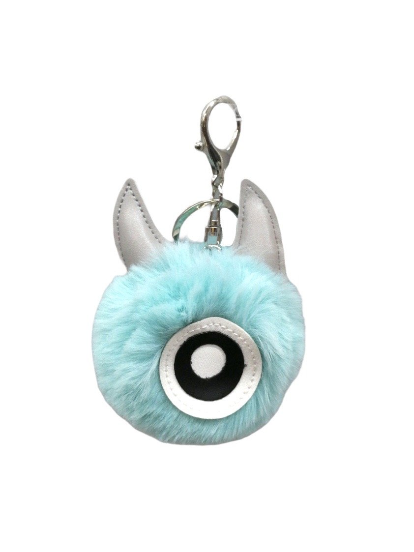 LOT DE 12 - Porte-clé petit monstre pompon 1,50€/unité | Grossiste-pro