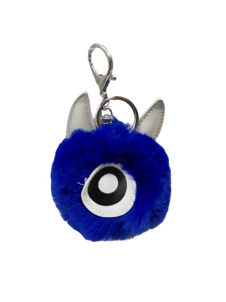 LOT DE 12 - Porte-clé petit monstre pompon 1,50€/unité | Grossiste-pro