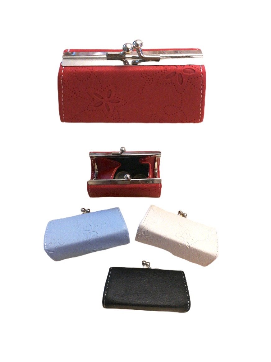 LOT DE 12 - Porte-monnaie fermoir clic-clac 1,30€/unité | Grossiste-pro