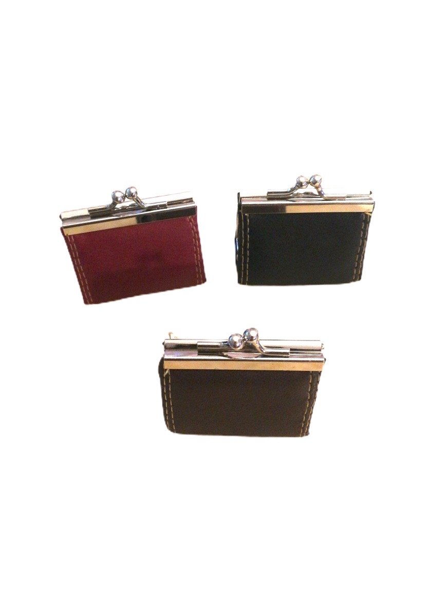 LOT DE 12 - Porte-monnaie mini à fermoir clic-clac 1,00€/unité | Grossiste-pro