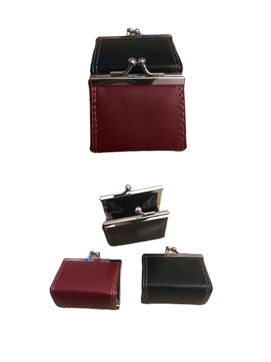 LOT DE 12 - Porte-monnaie mini à fermoir clic-clac 1,00€/unité | Grossiste-pro