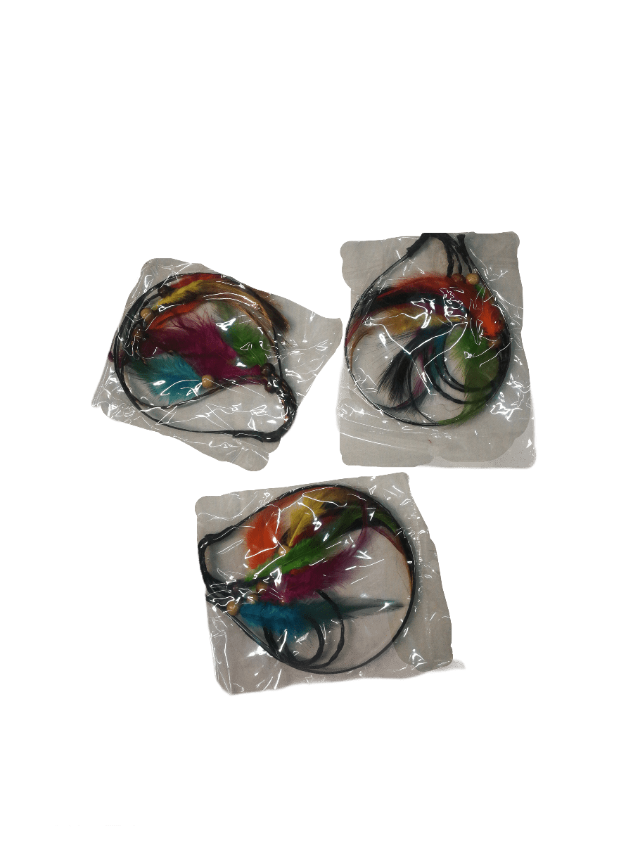 LOT DE 12 - Serre-tête avec plumes extension 1,00€/unité | Grossiste-pro