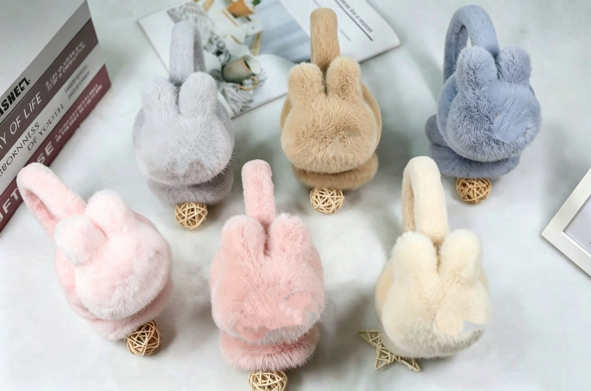 Cache-oreilles enfant en peluche chaud（x12)#0