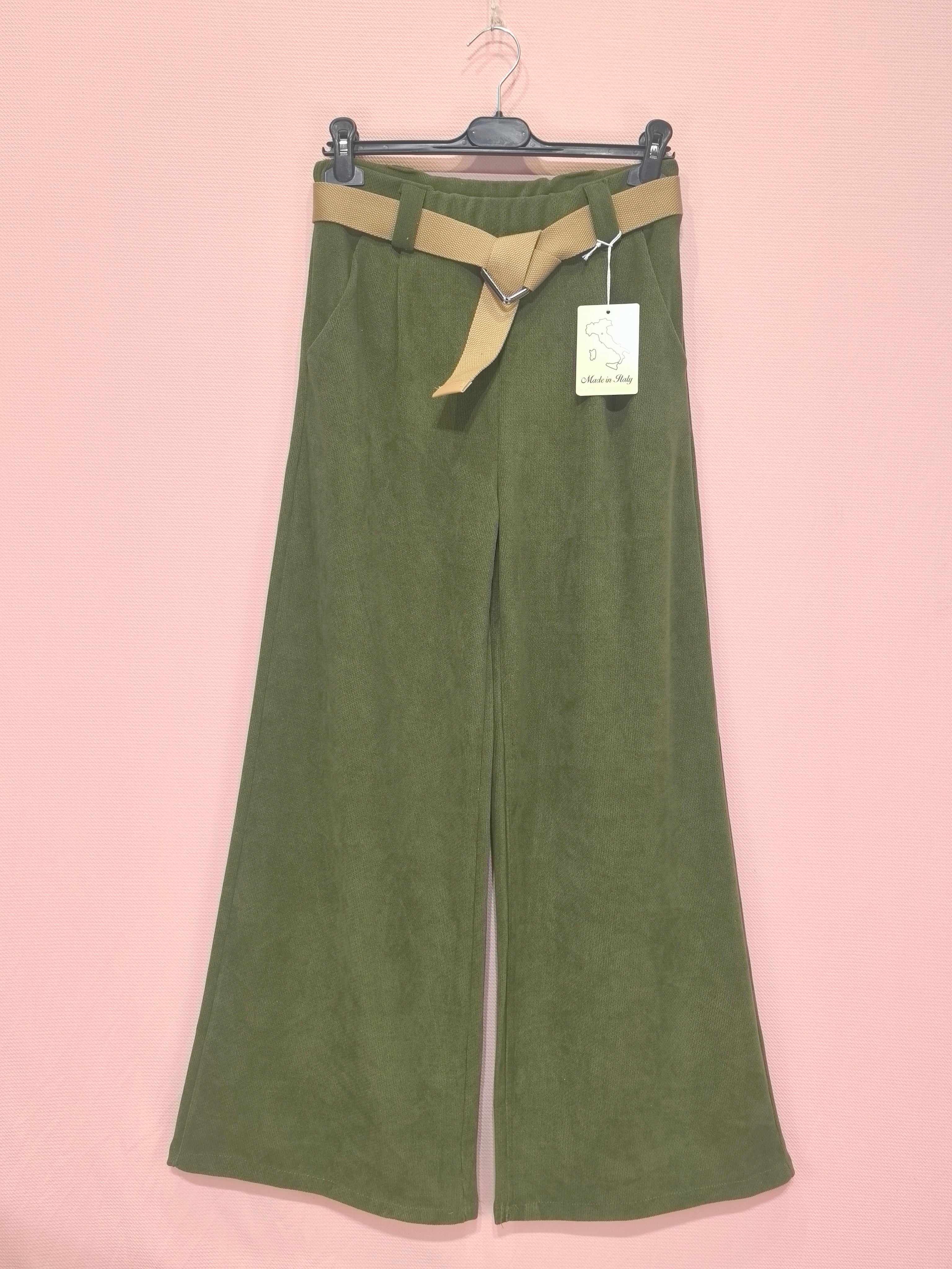 Pantalon large en tissu texturé au toucher doux(x6)