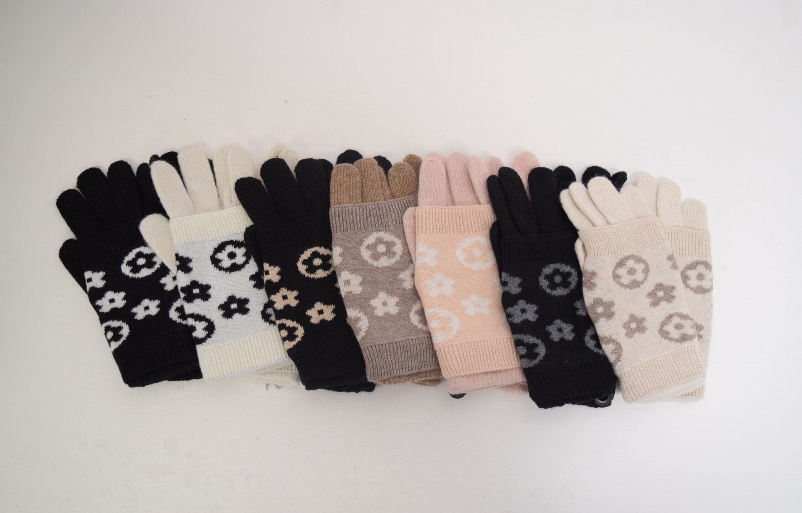 3 in 1 Women's gloves and mittens (x12)