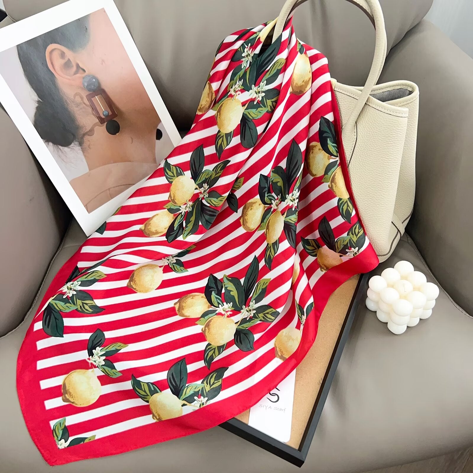 Foulard Carré touche soie 70cmx70cm (x12)#3