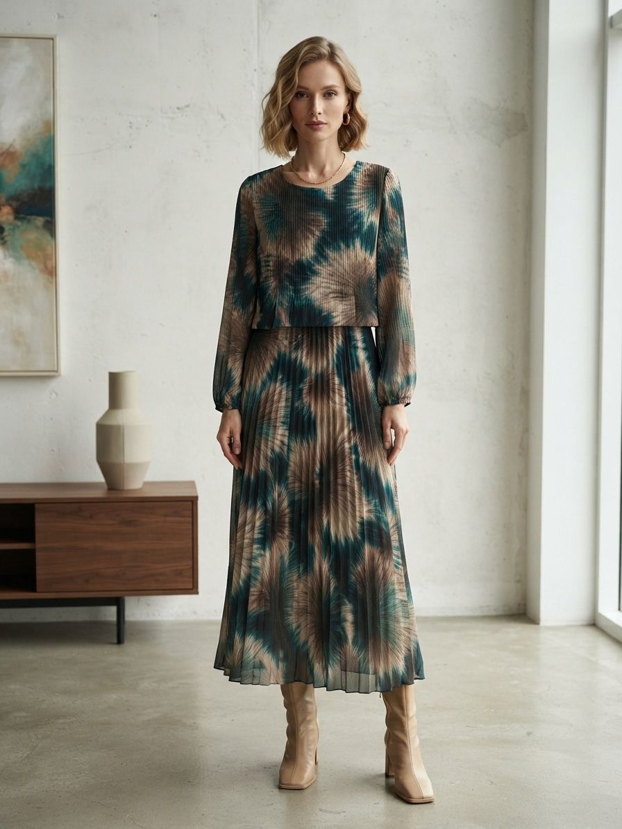 Robe Plissé Imprimée (x3)