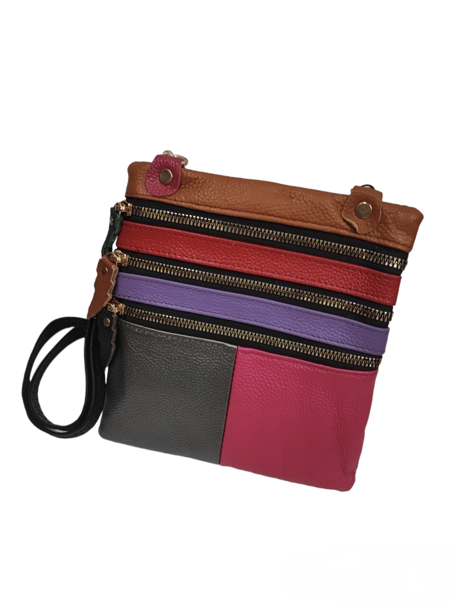 Multicolored bag - Genuine leather Women (X6)
