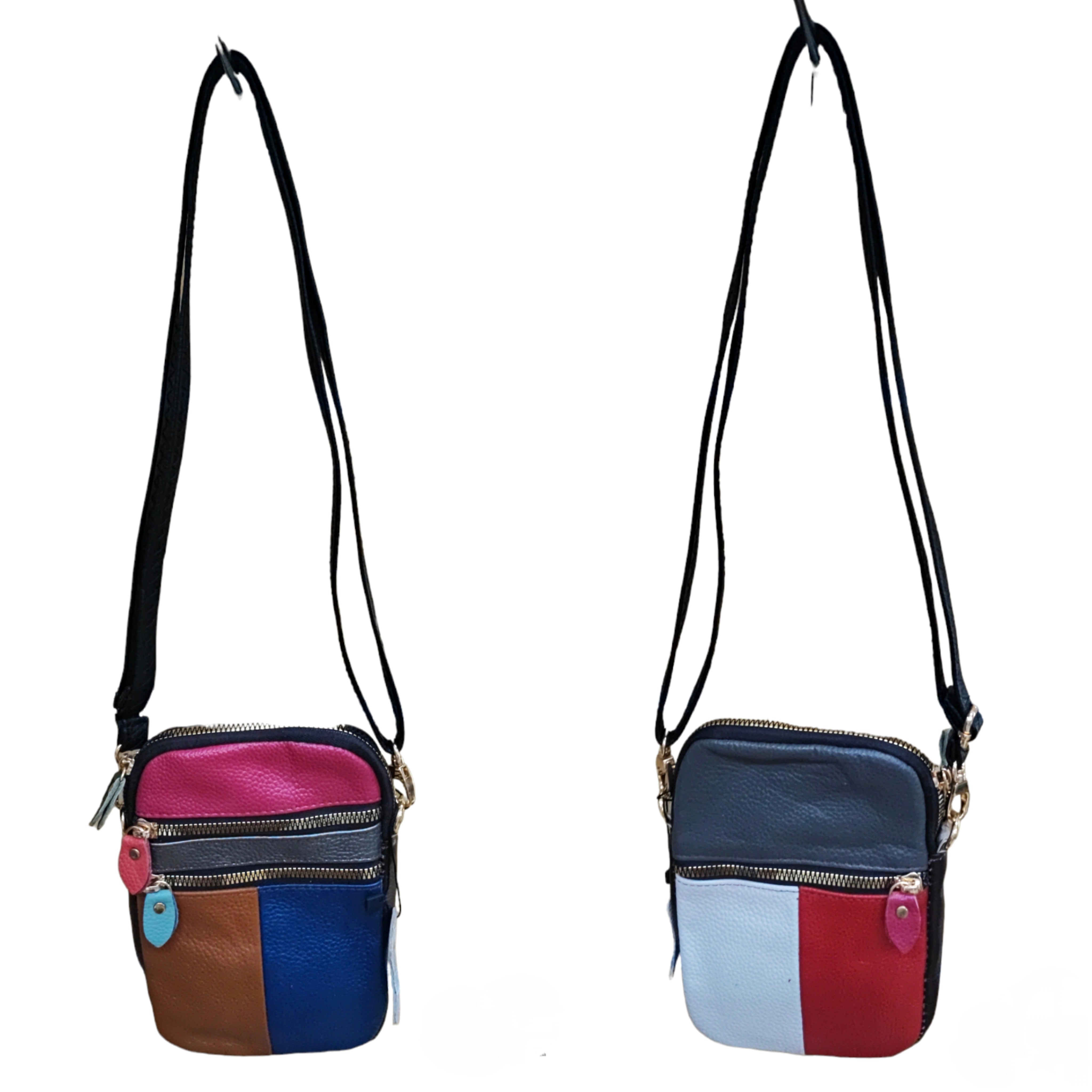 Multicolored bag - Genuine colored leather (X6)