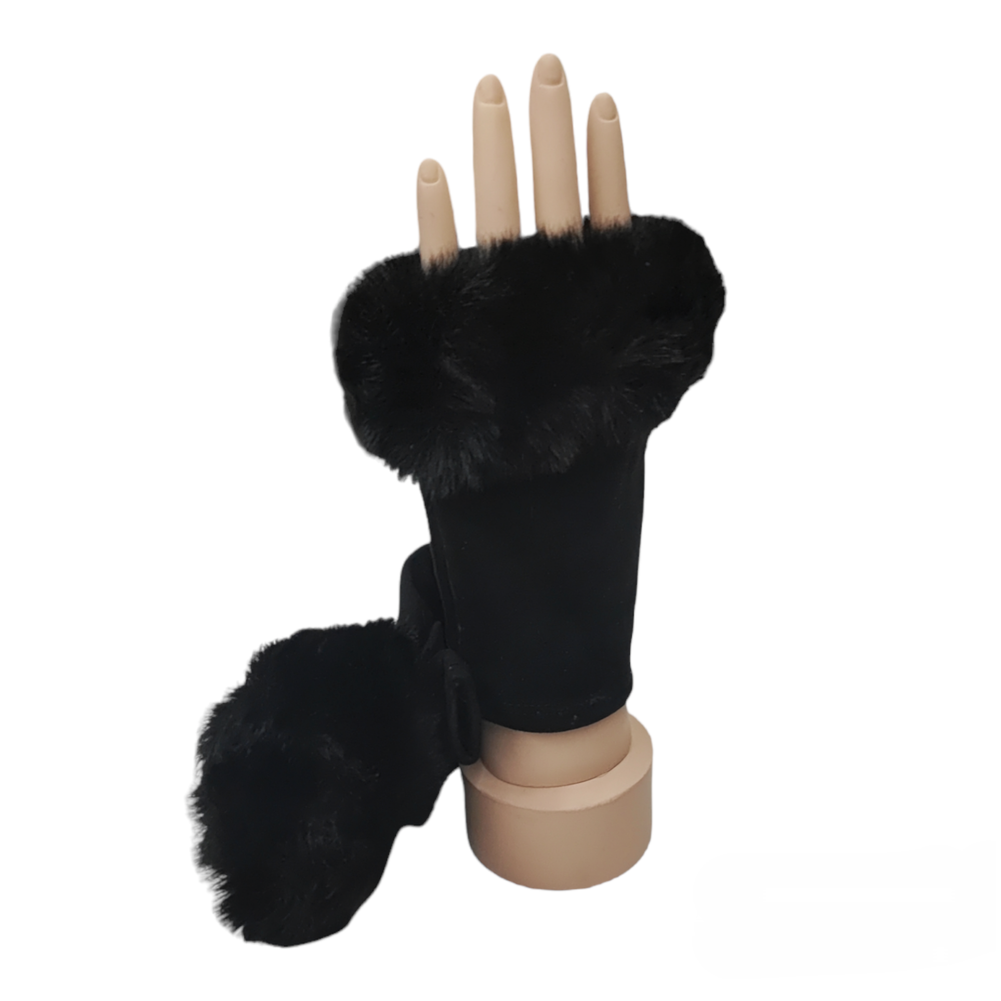 Mitaines gants fausse fourrure (x12) #27