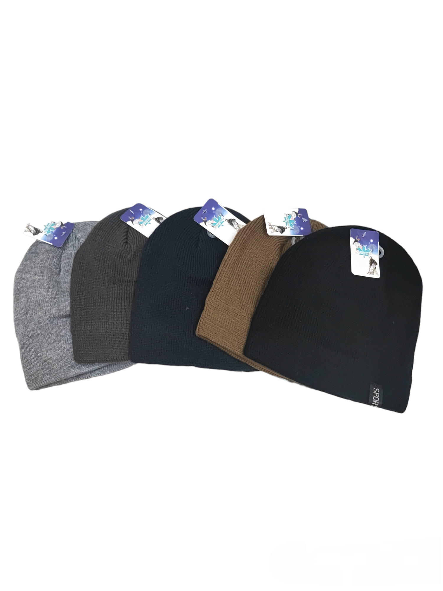Fleece hat with sports writing detail (x12)#5