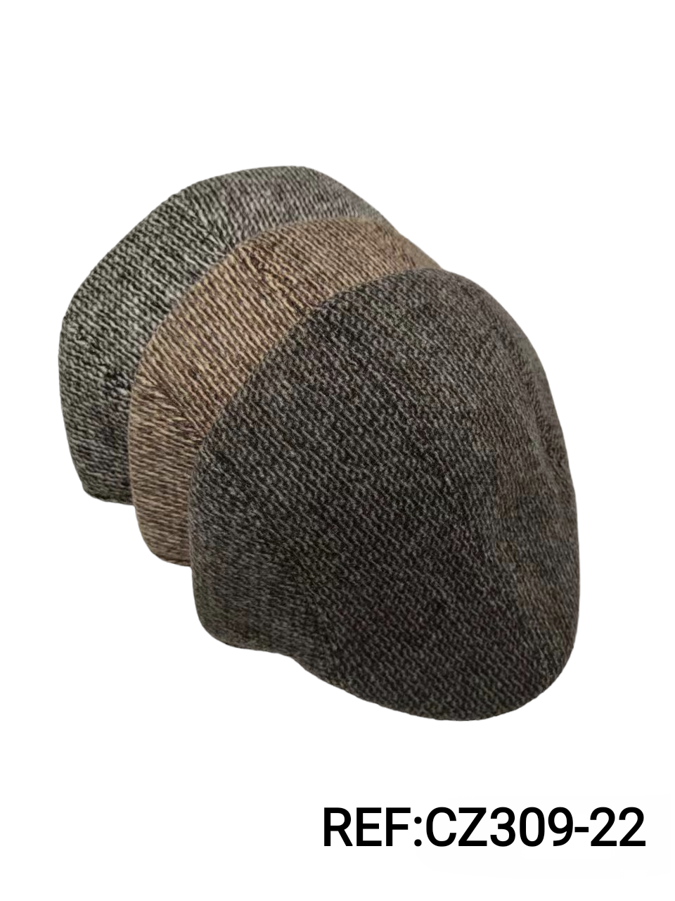 Men's beret with houndstooth pattern (x12)#22