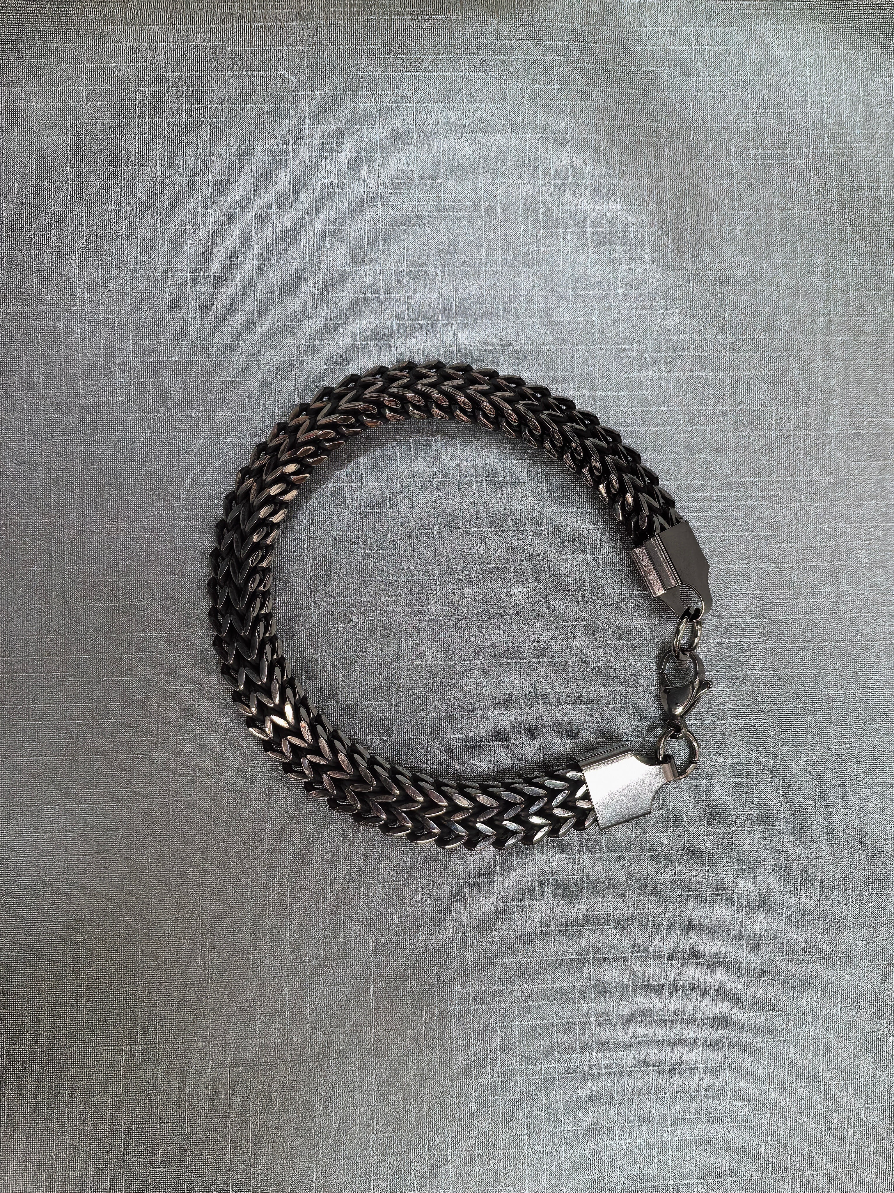 HOMME - bracelet en acier inoxydable (x16) + présentoir offert