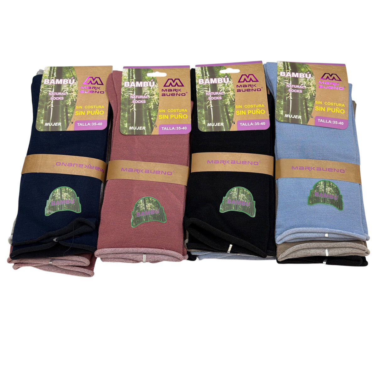 FEMME Chaussettes Fibre de Bambou Qualité supérieure  (x24)