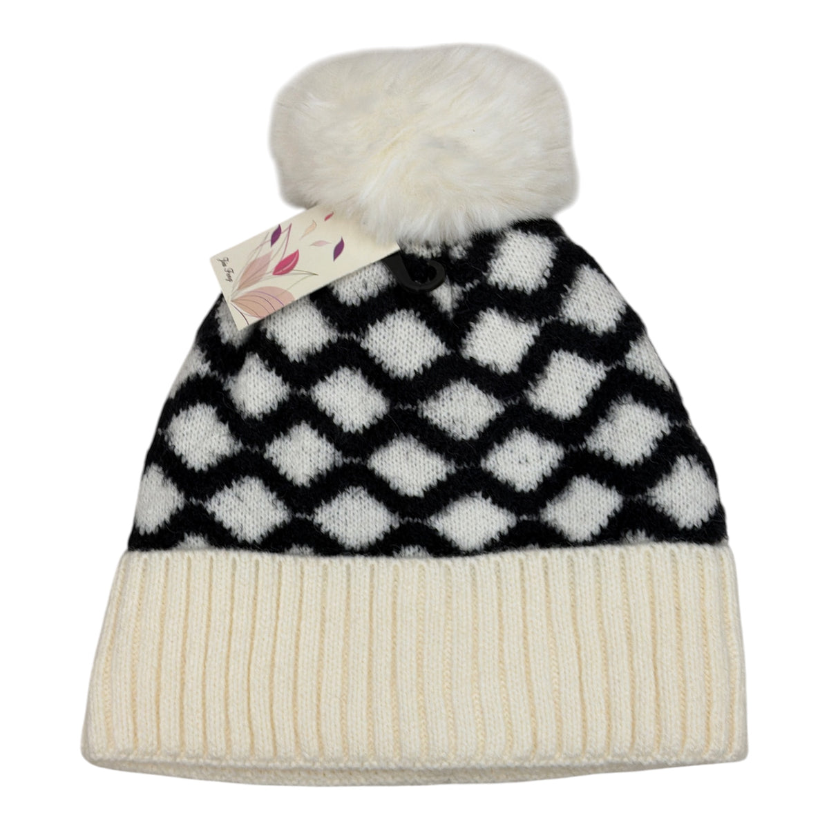 Bonnet Femme fourré pompon   (x12) #5