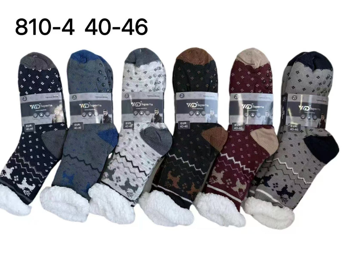 Chaussettes fourrées homme tout doux T40-46 (x12) #4