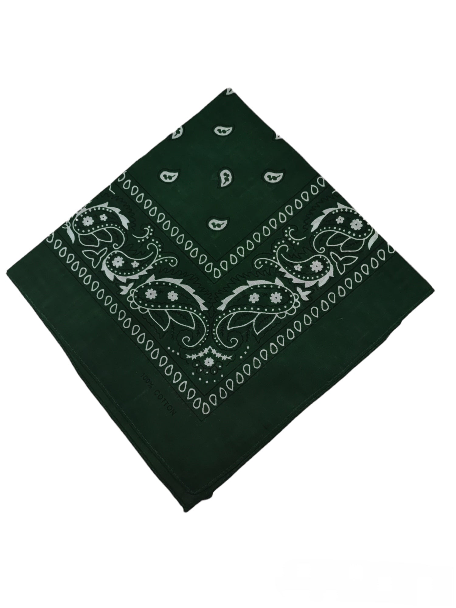 Bandana Carré 100% Coton motif paisley (x12)