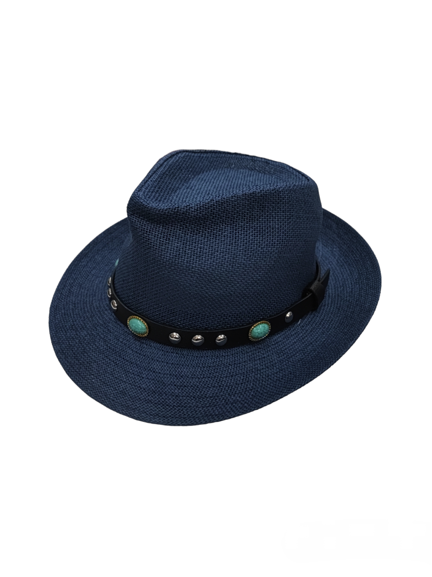 Straw cowboy hat with belt (x4)