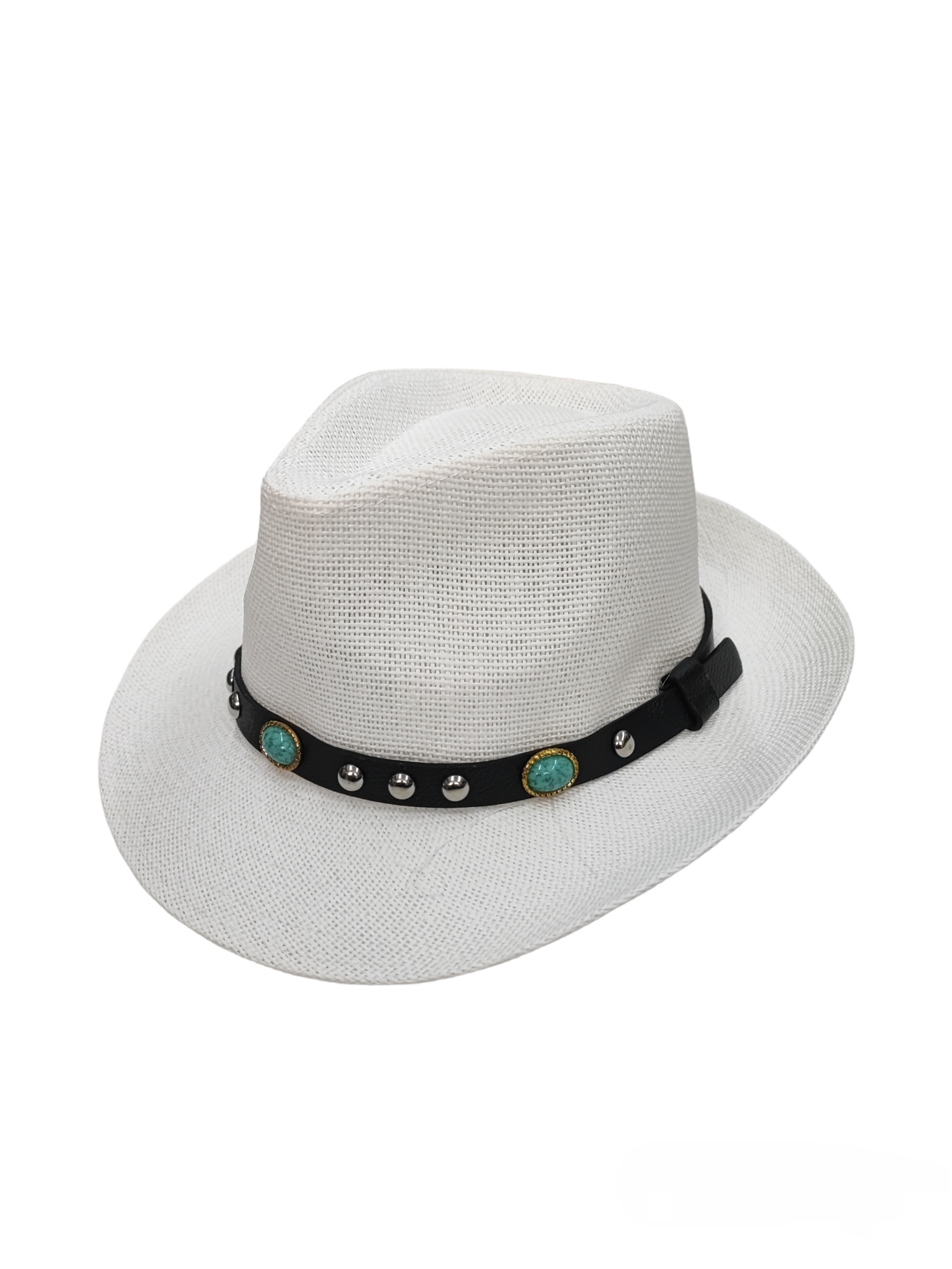 Chapeau de cowboy en paille avec ceinture(x12)