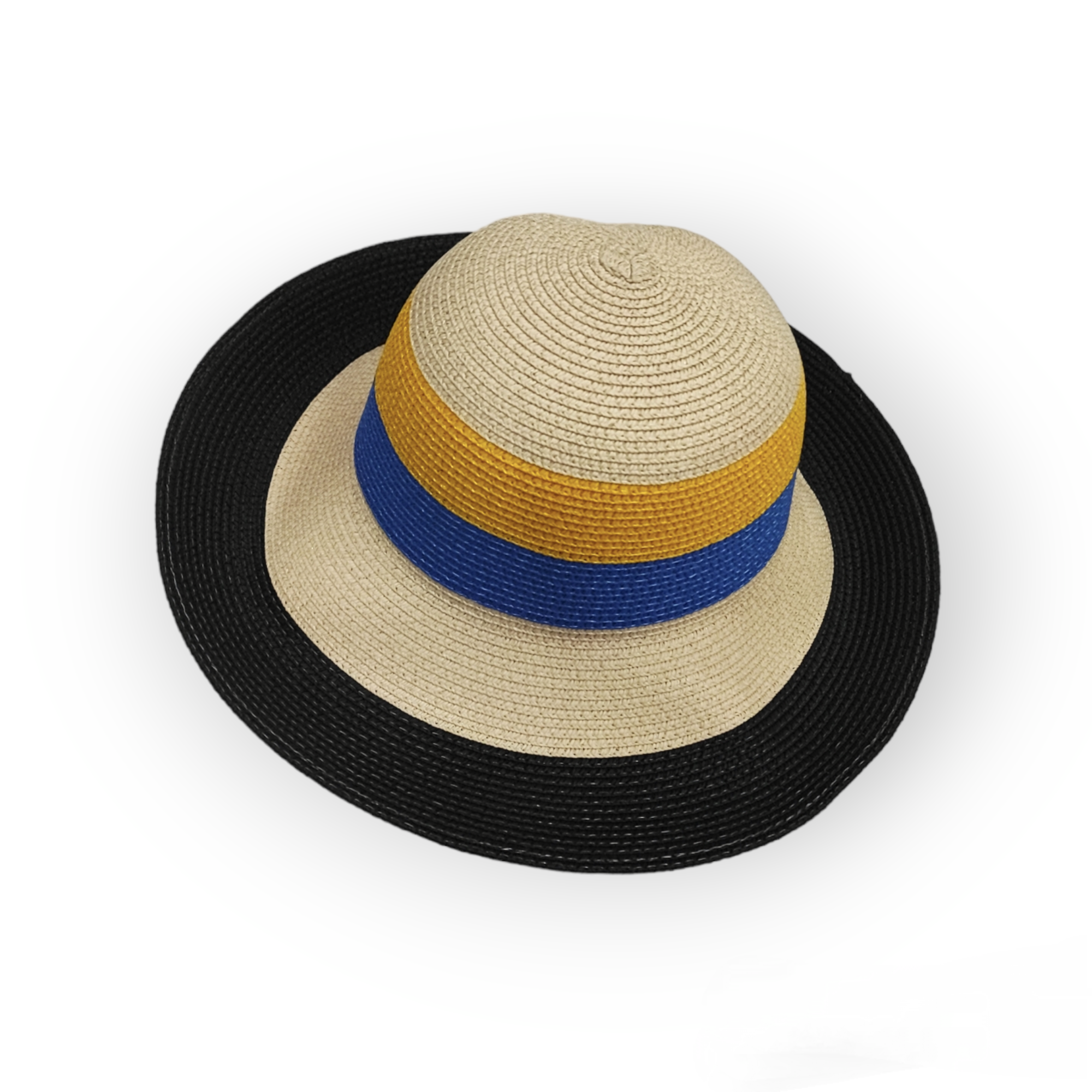 Chapeau paille Multi-Colorie (x12)