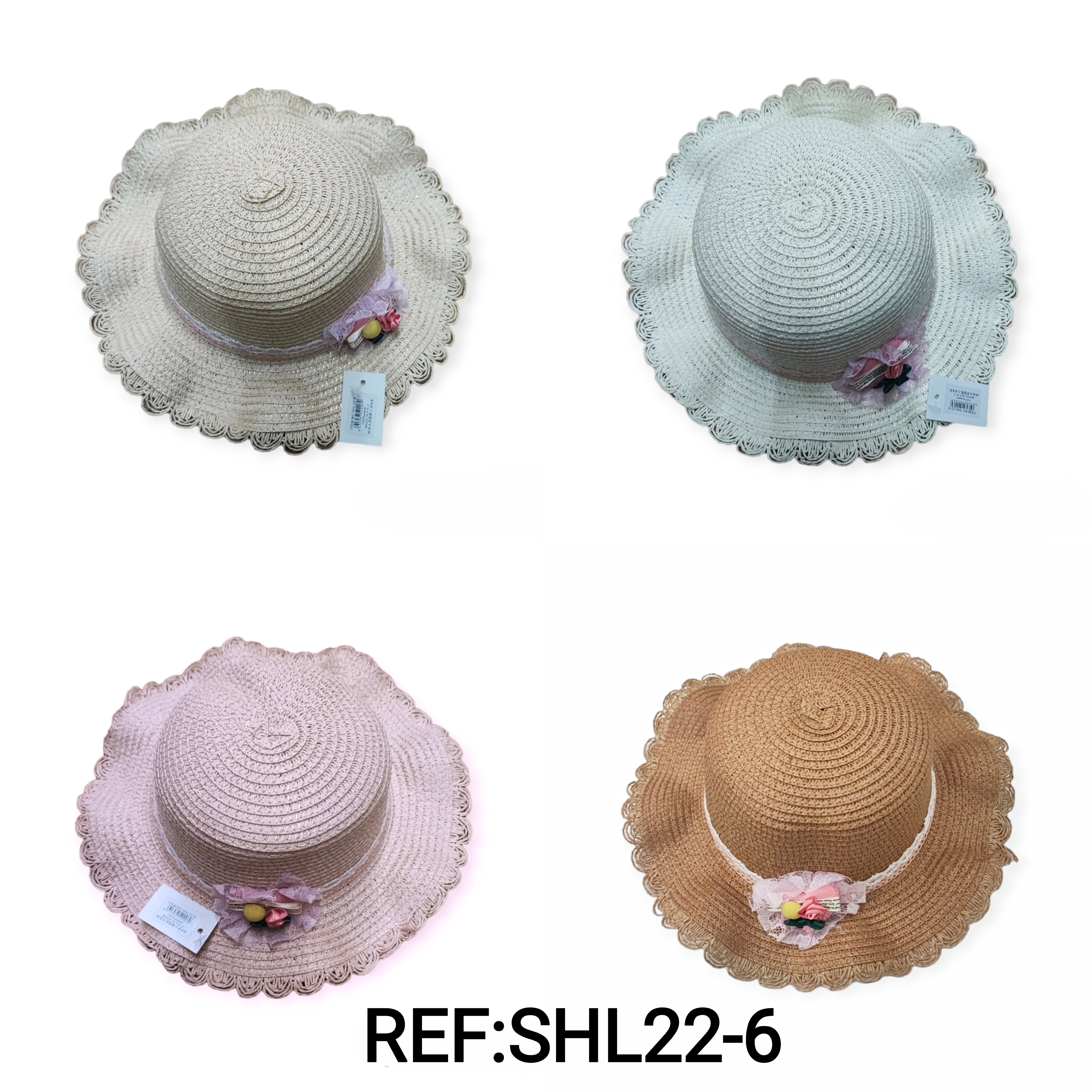 Child size straw hats (x12)