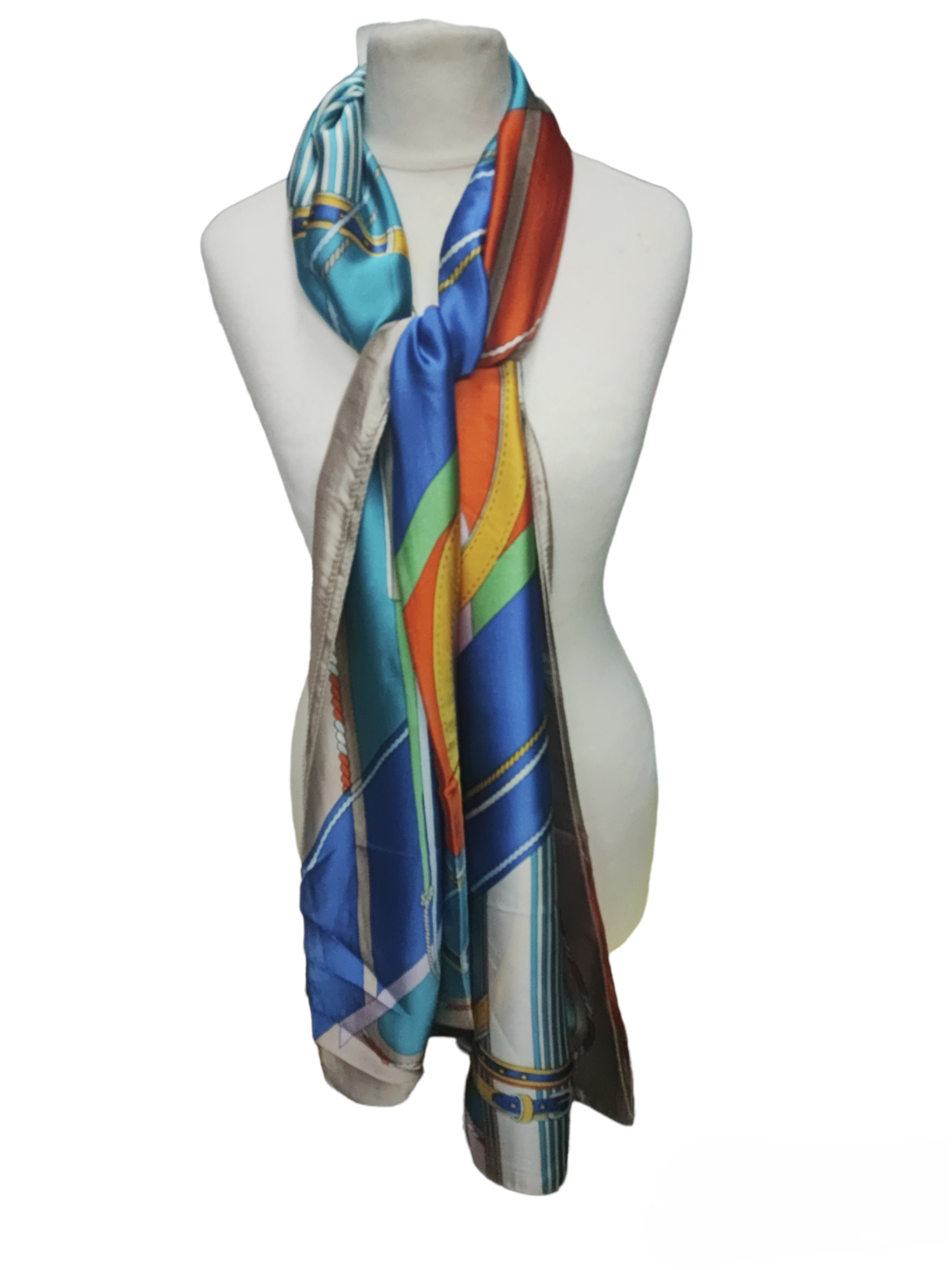 Silk and viscose stole scarves (x12) #6