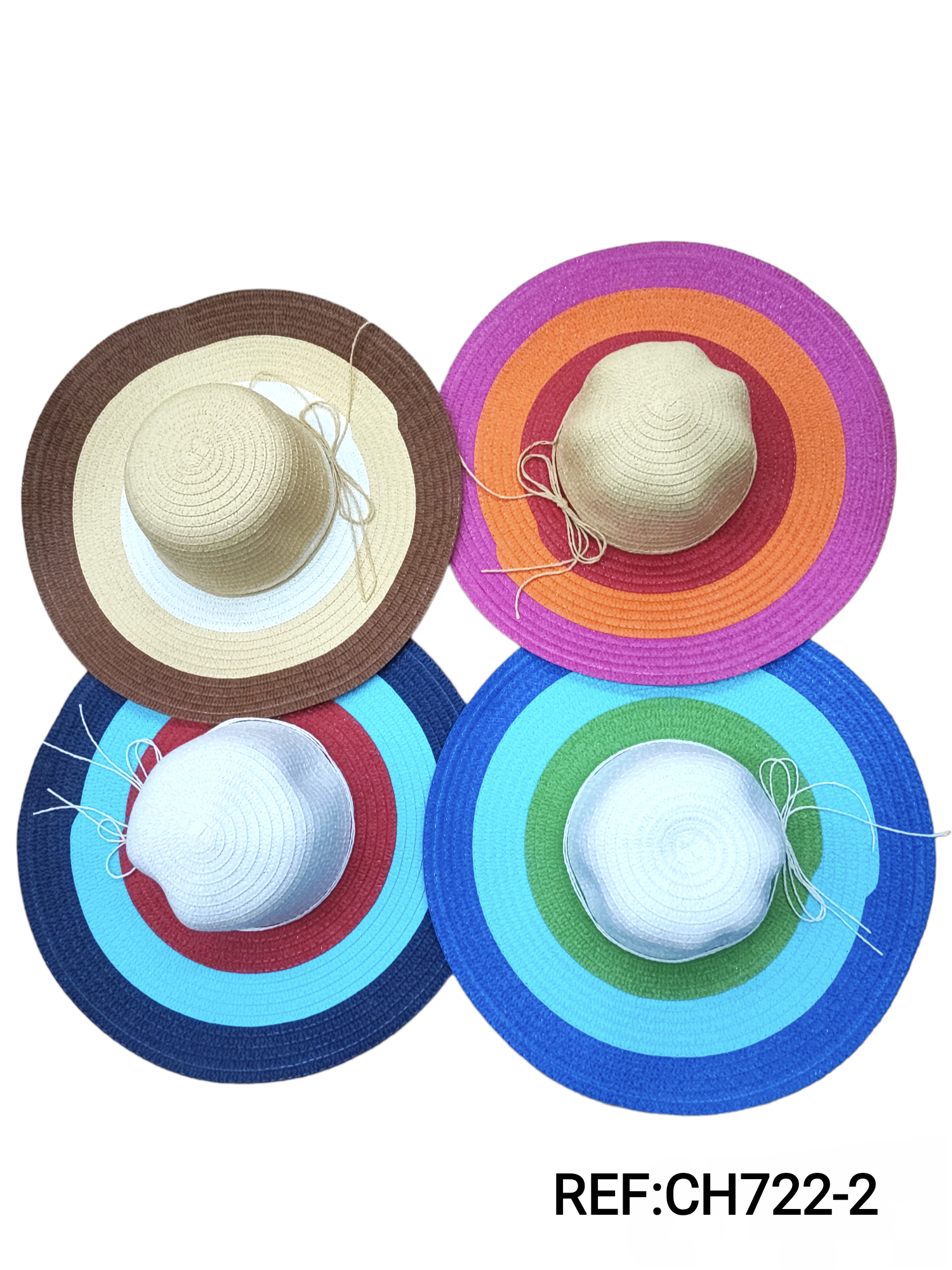 Colored floppy hat (x12)